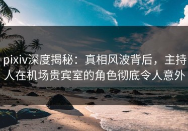 pixiv深度揭秘：真相风波背后，主持人在机场贵宾室的角色彻底令人意外