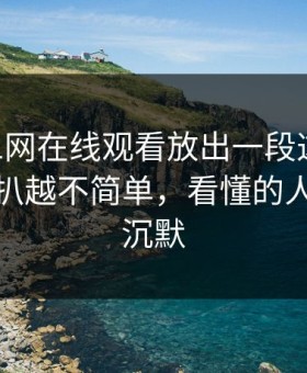 刚刚51网在线观看放出一段这一晚，怎么越扒越不简单，看懂的人都开始沉默
